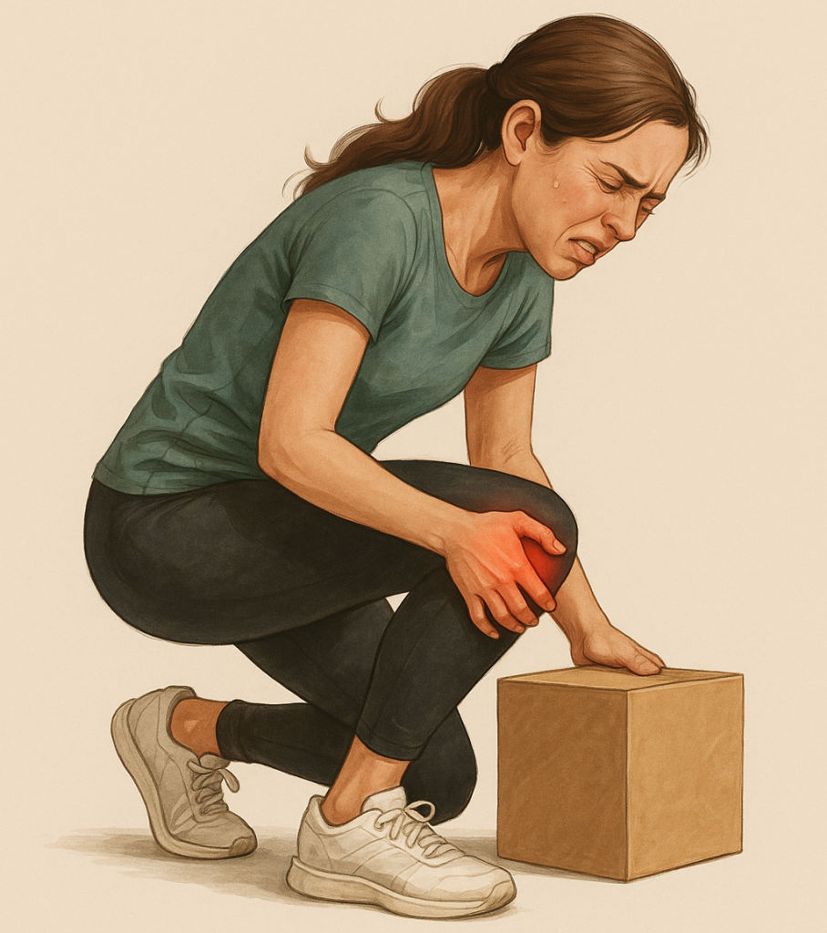 Agachar com dor no joelho é sinal de alerta