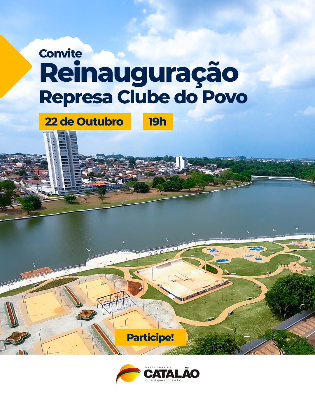 Represa do Clube do Povo será reinaugurada nesta próxima terça-feira (22)