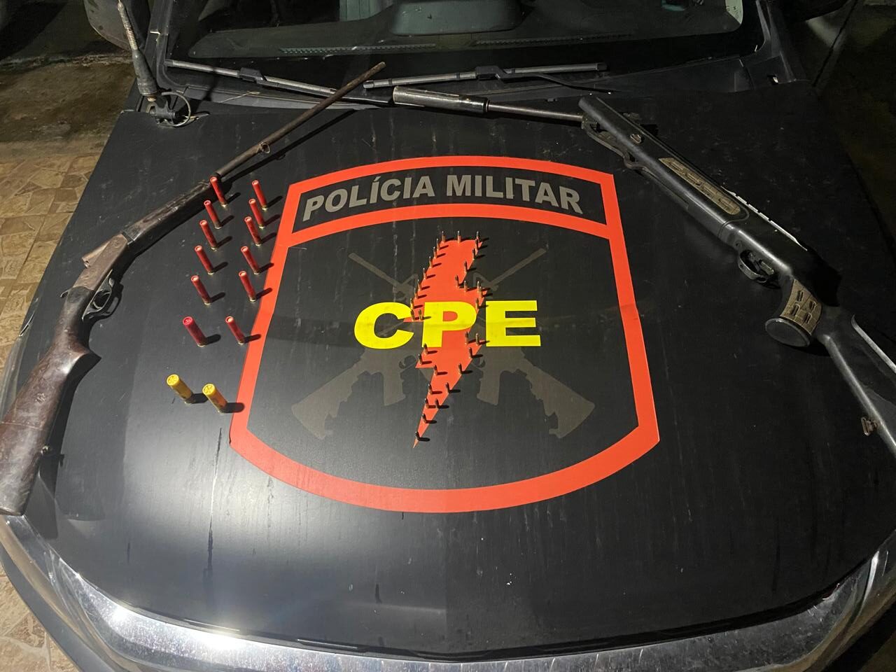 CPE desarma conflito e apreende armas de fogo em Campo Alegre de Goiás