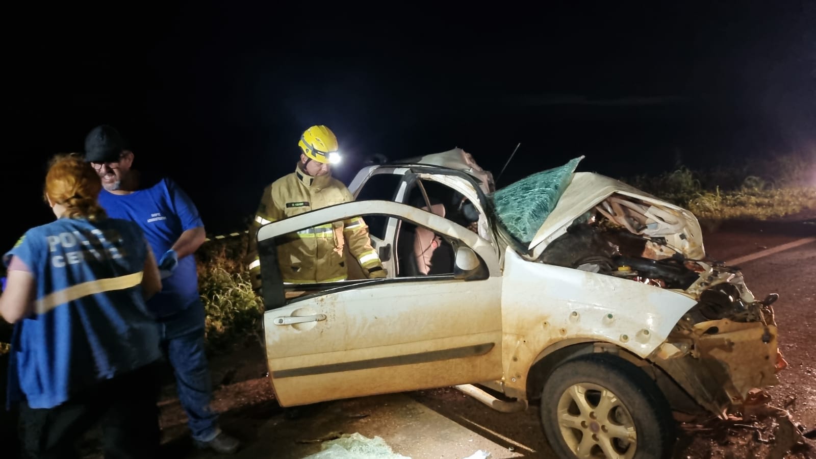 Colisão entre caminhão e caminhonete deixa vítimas fatais na GO-174, próximo a Montividiu