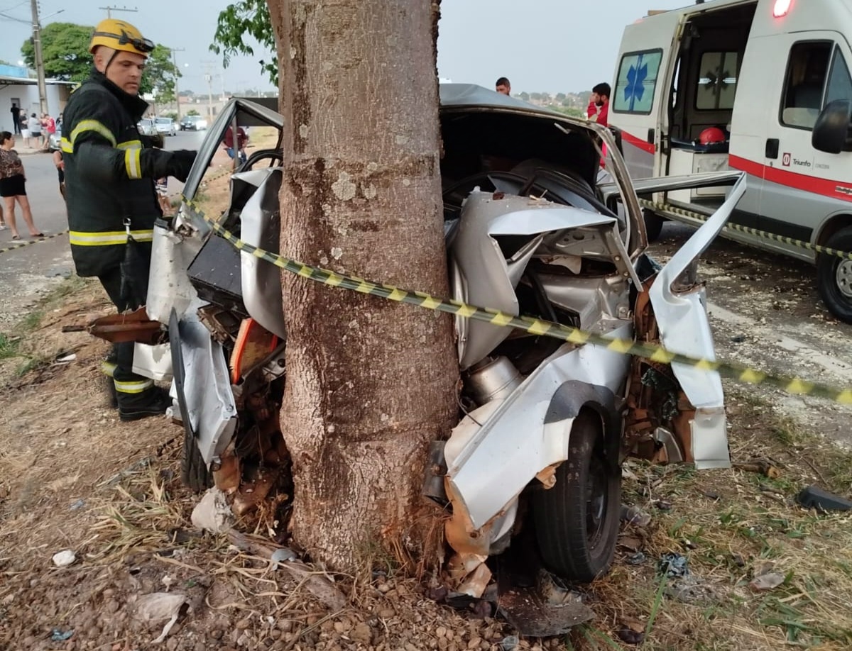 Bombeiros em Anápolis atenderam ocorrência de acidente de trânsito na BR 060