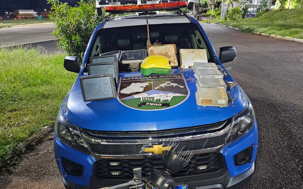 PC e PM desmantelam quadrilha especializada em furto de equipamentos agrícolas em Goiás