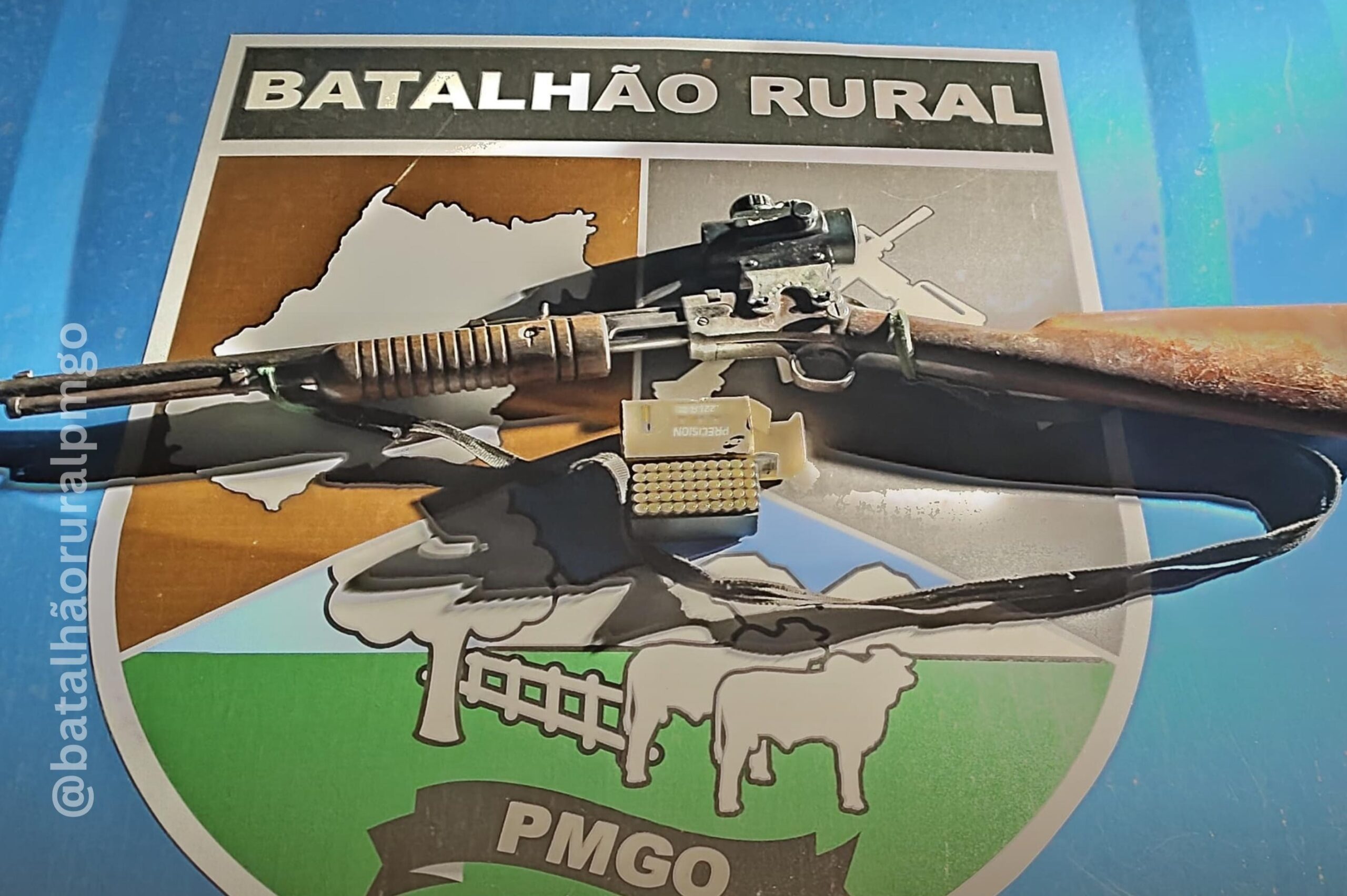Batalhão Rural apreende arma e 50 munições durante patrulhamento em Itumbiara-GO