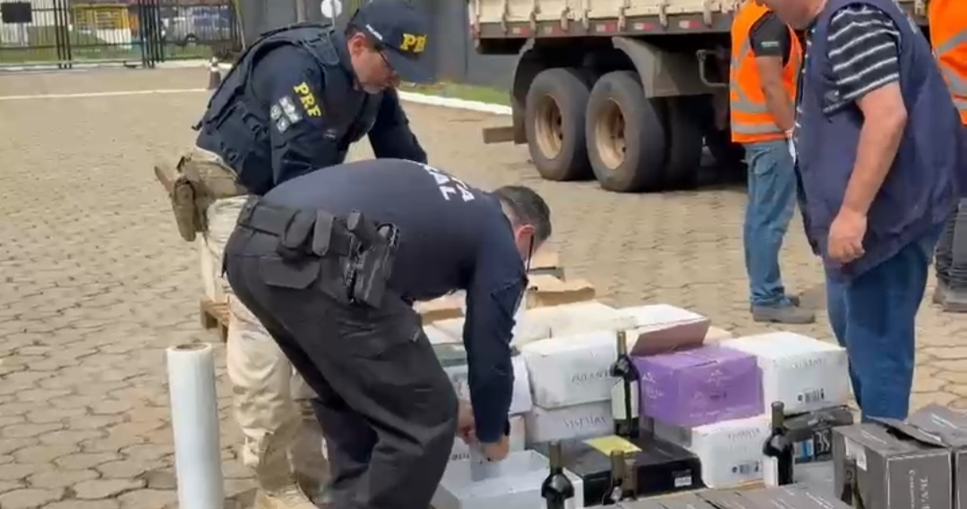 PRF registra a maior apreensão de vinhos do ano em Goiás