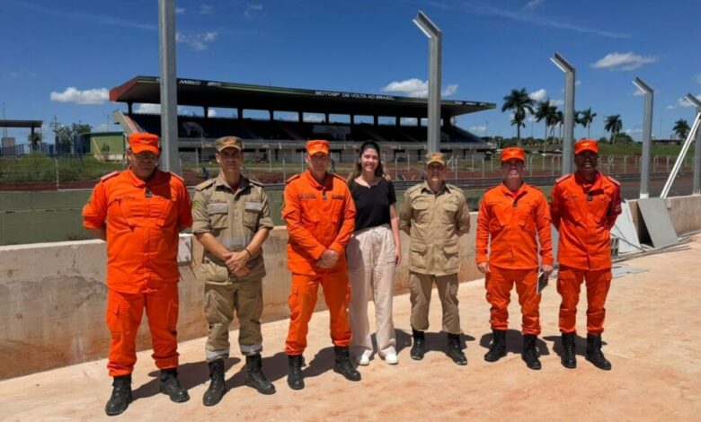 O CBMGO faz visita técnica de inspeção às obras de revitalização do Autódromo Internacional de Goiânia