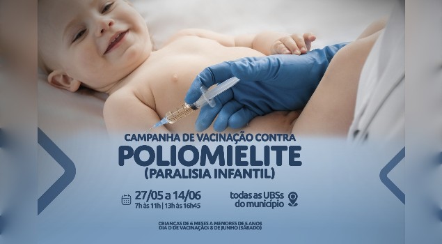 Começou em Catalão a Campanha de Vacinação contra Poliomielite (paralisia infantil)